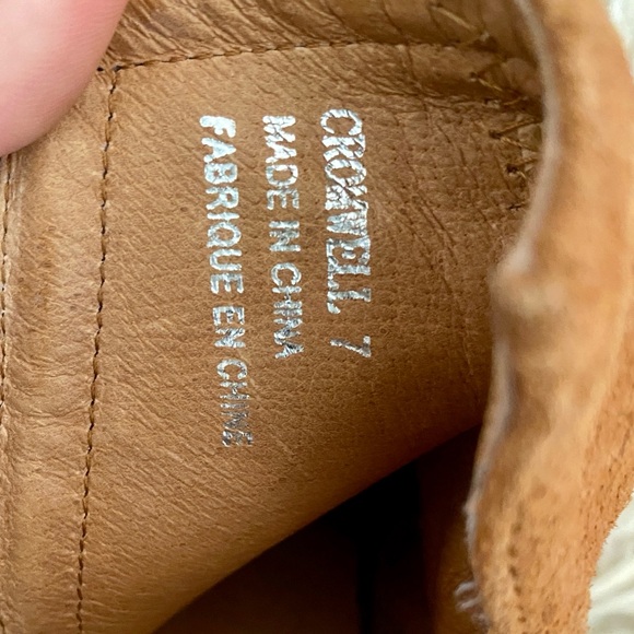 Jeffery Campbell Cromwell Ankle Boots! Cognac Suede Snake Skin Embossed. Size 7 - Picture 8 of 9